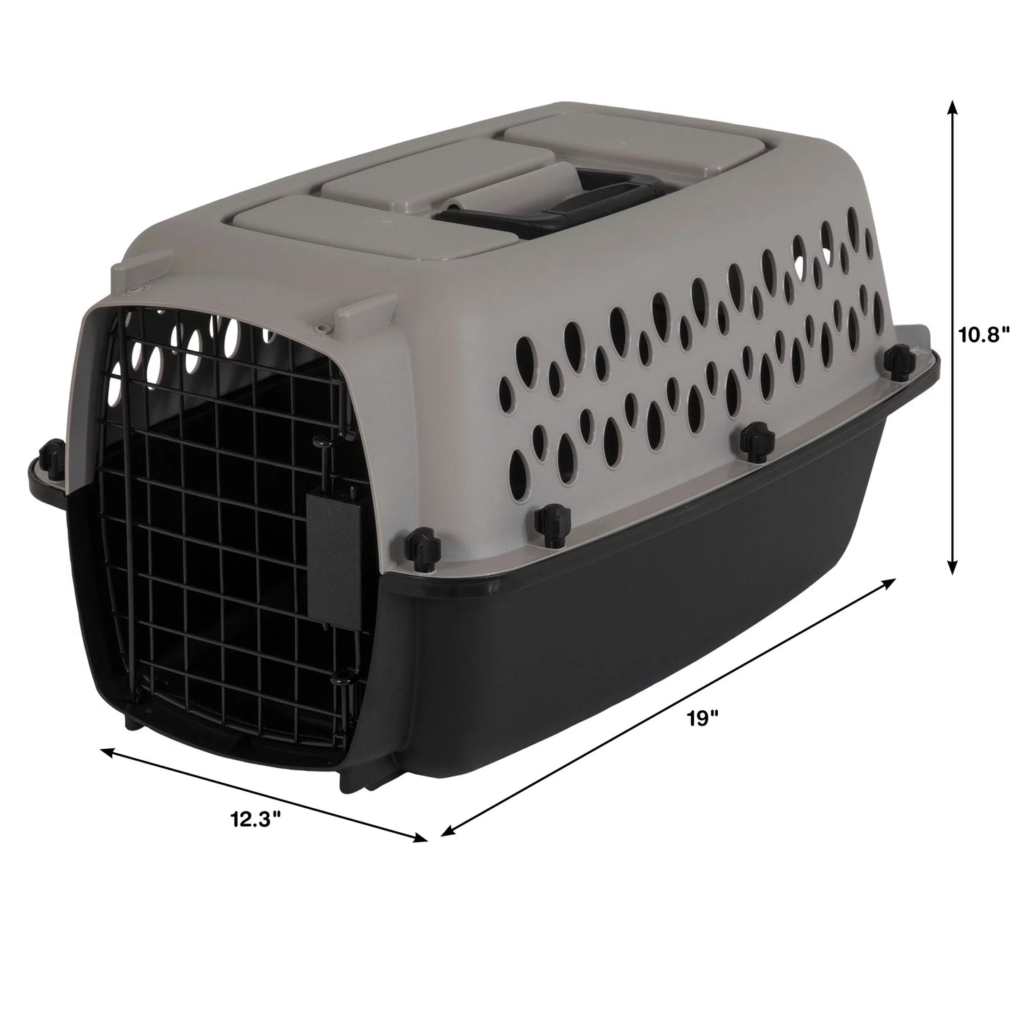 Pet Kennel for Dogs, Hard-Sided Pet Carrier, Extra Small, 19In Length