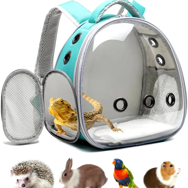 New Bird Carrier Small Pet Travel Bag for Small Parrot Lightweight Portable Backpack Sugar Glider Hamster Cage 12.6Inch Tall